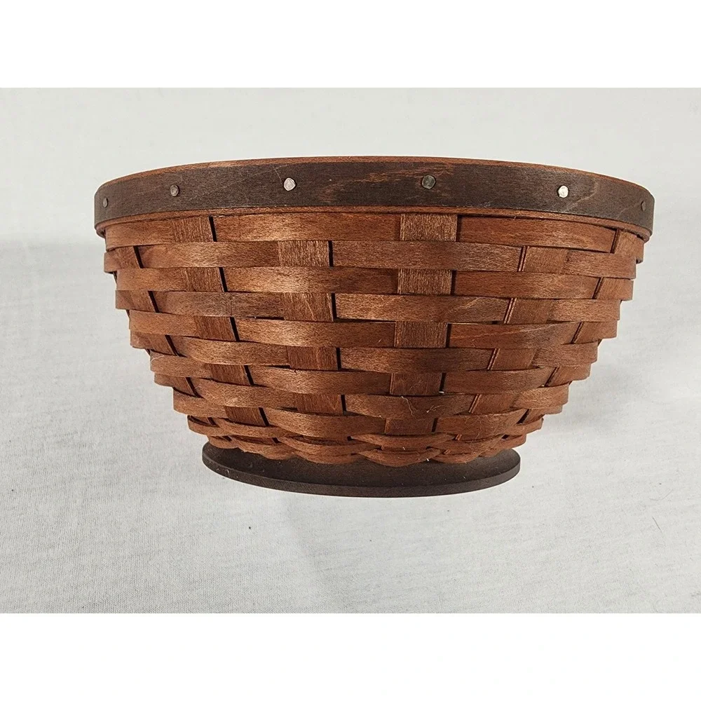 Longaberger Basket Oval Small Woven Wood Handmade USA Farmhouse Grannycore Farm